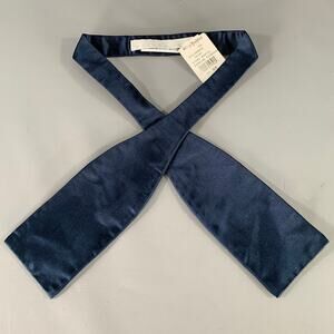BRENDA KETT Navy Silk Bow Tie